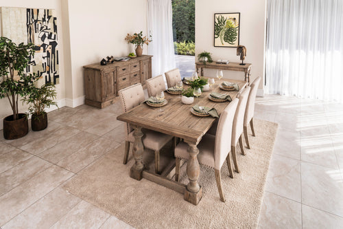 2.2m Refectory Table With 6 Chairs