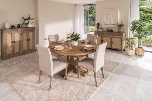 1.5m Round Table With 4 Chairs